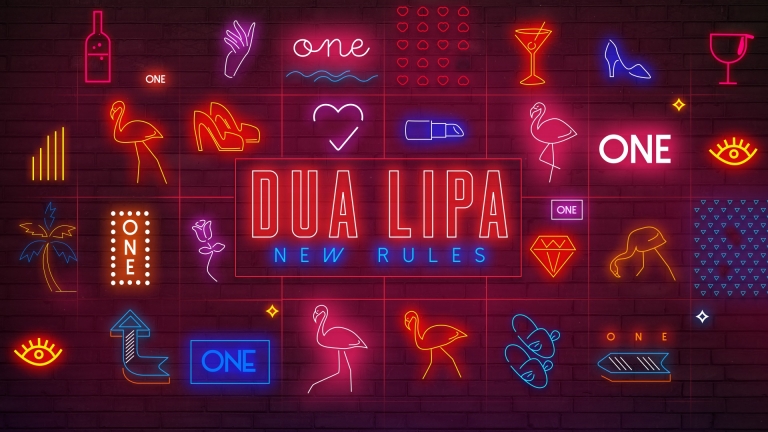 Lyric video for Dua Lipa by postofficestudios