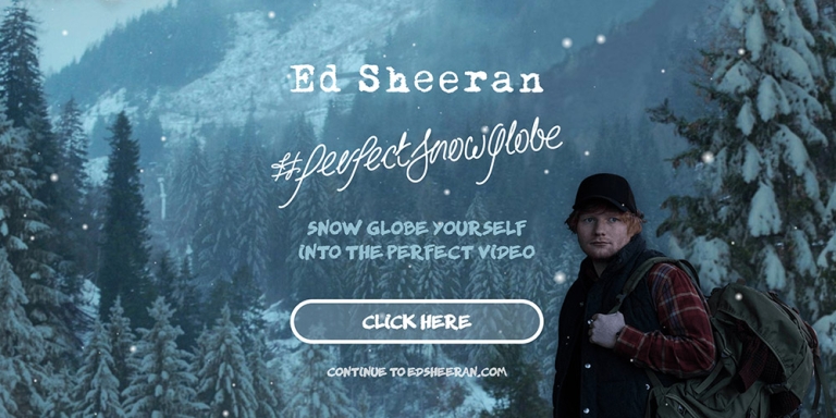 Website for Ed Sheeran by include