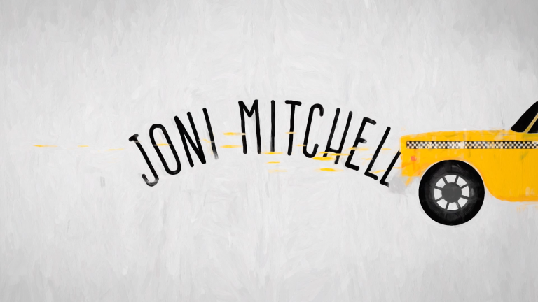 Lyric video for Joni Mitchell by Paul Gardner