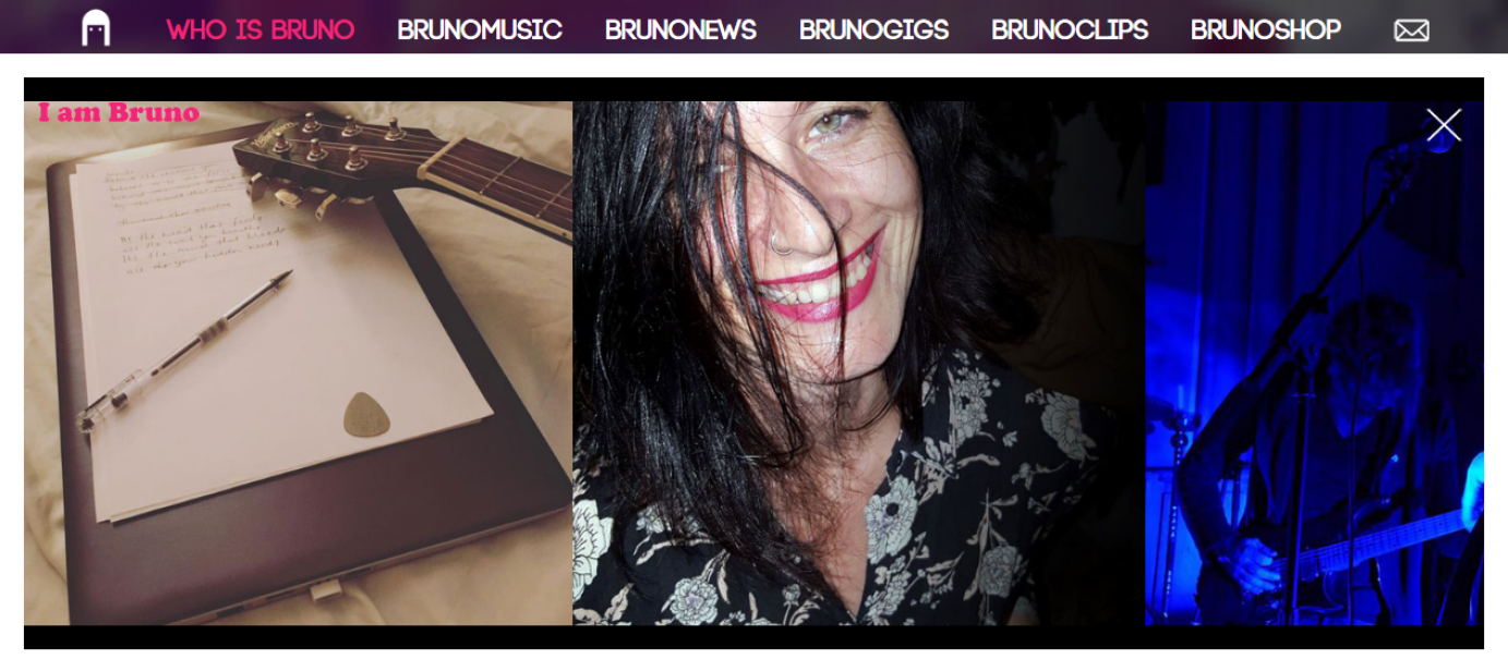 Website for BRUNO Music Artist by AR media