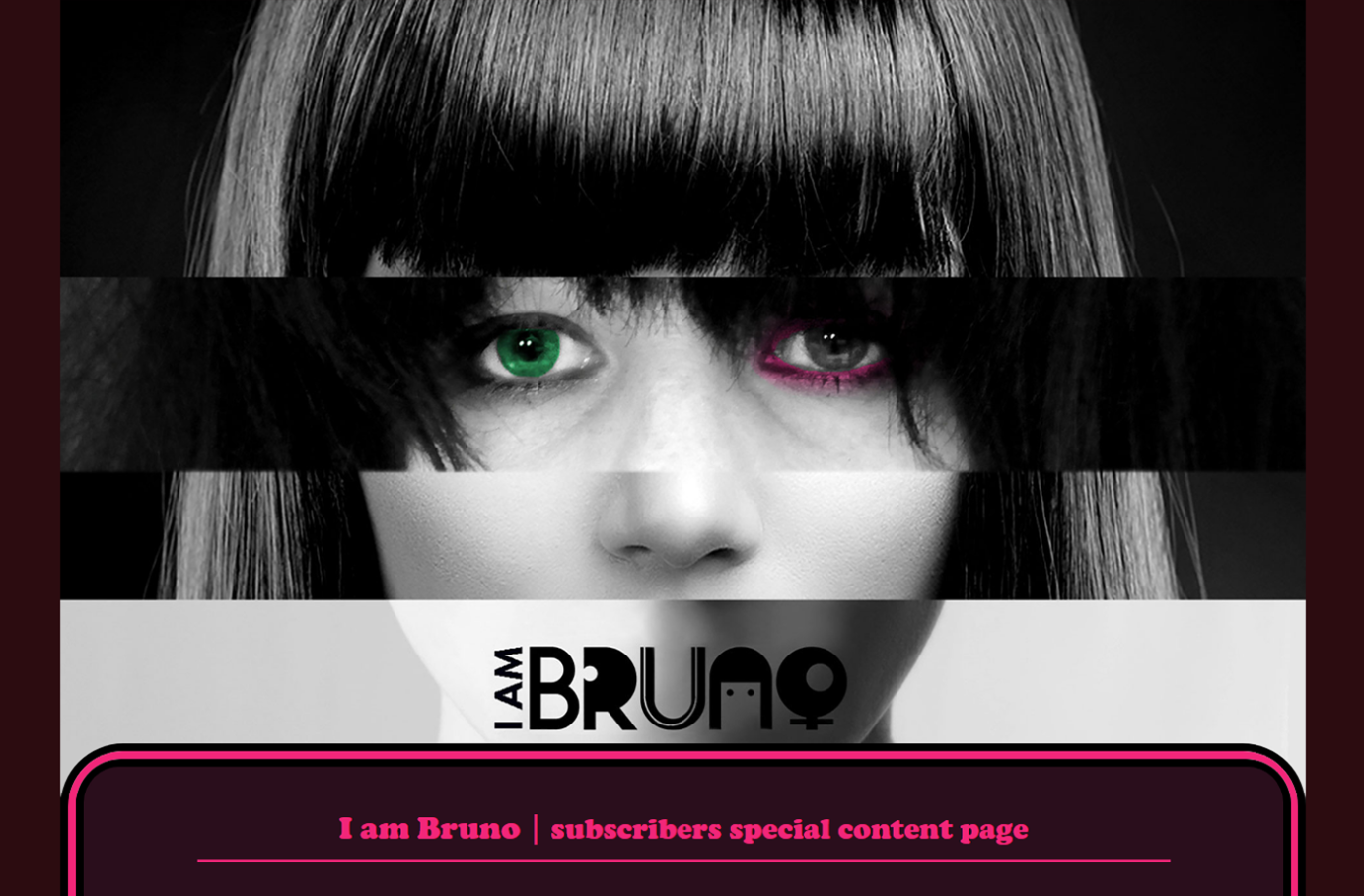 Website for BRUNO Music Artist by AR media