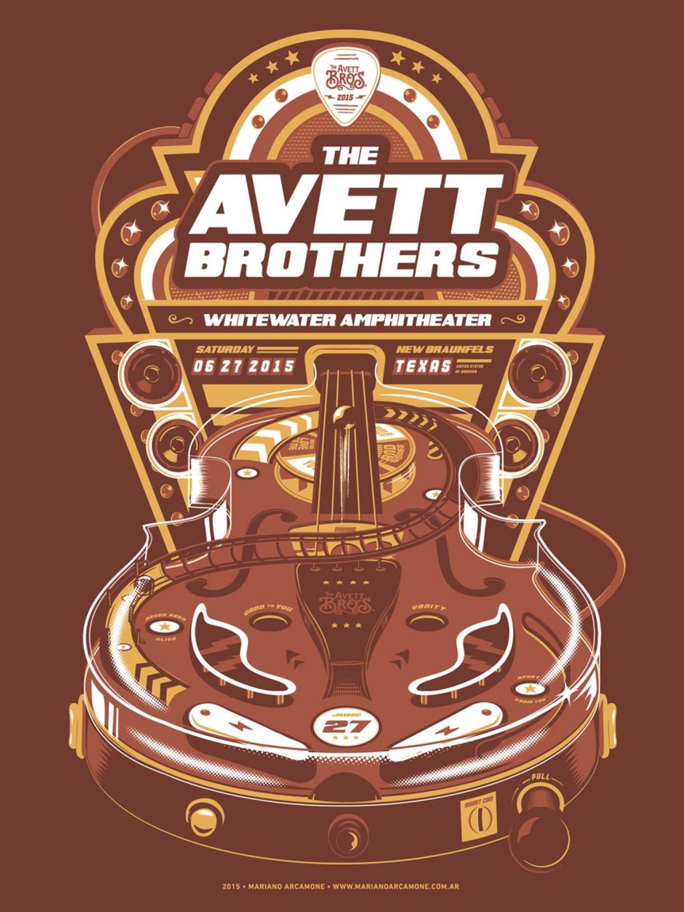 Merchandise for The Avett Brothers by Mariano Arcamone