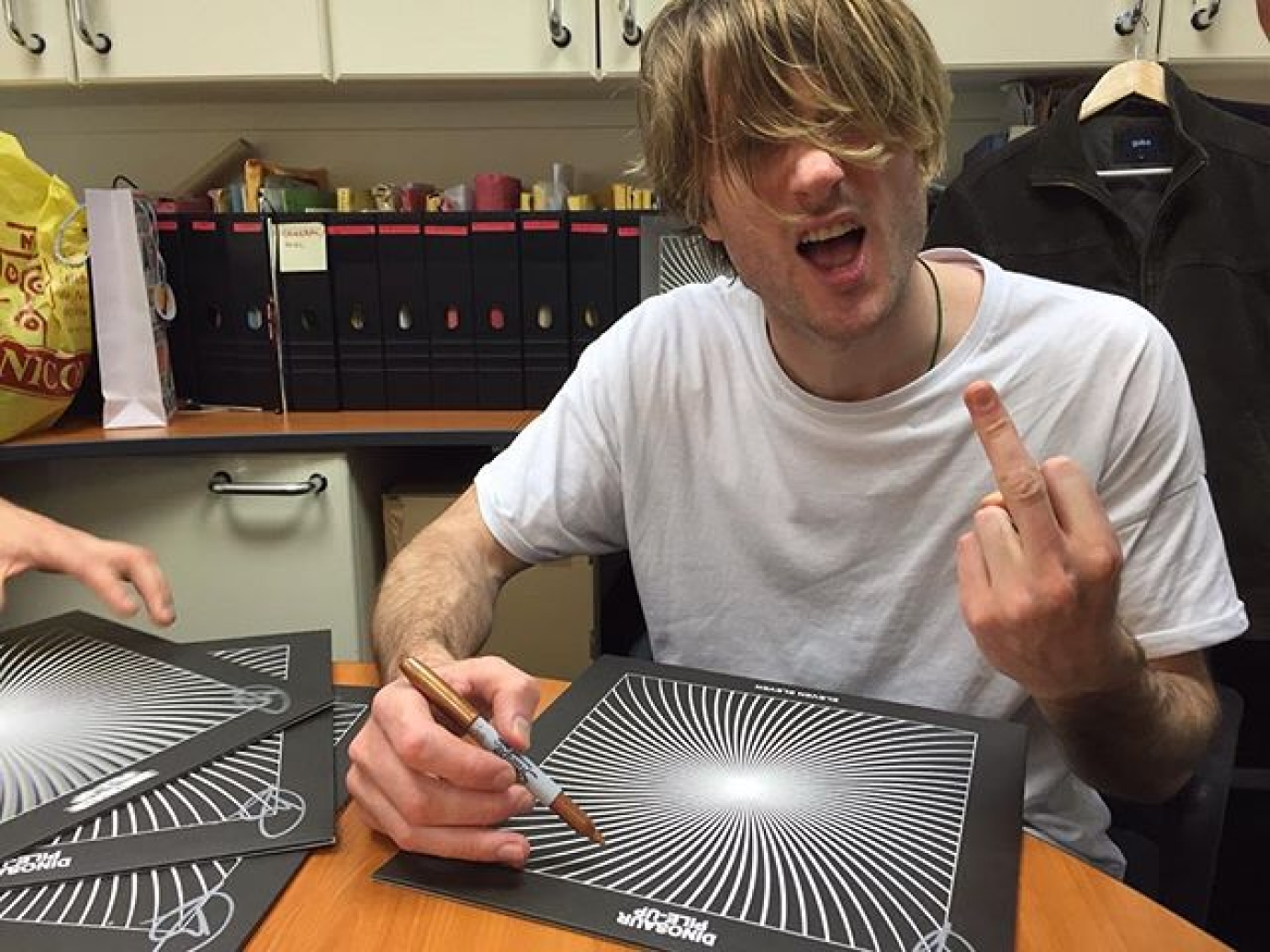 Graphic design for Dinosaur Pile Up by Nought Design