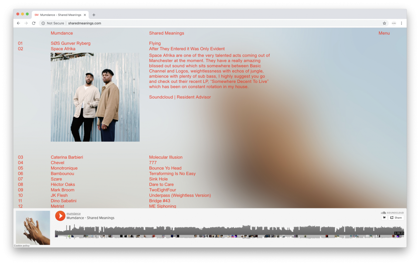 Artwork for mumdance by alexgross