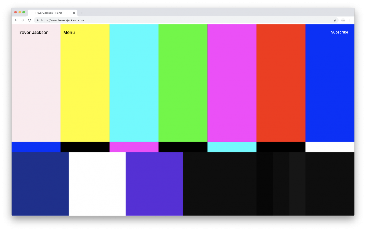 Website for Trevor Jackson by alexgross