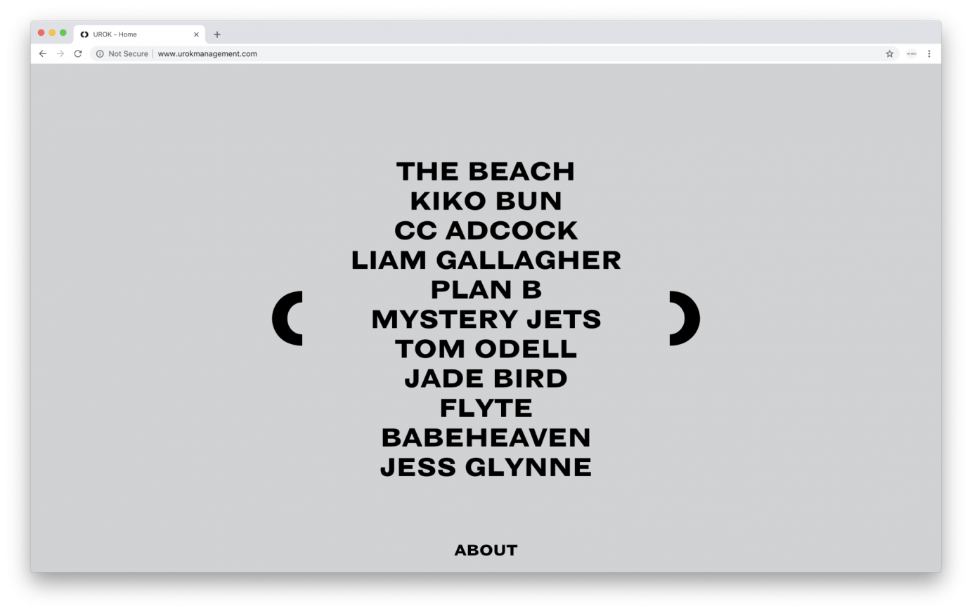 Website for UROK Management by alexgross