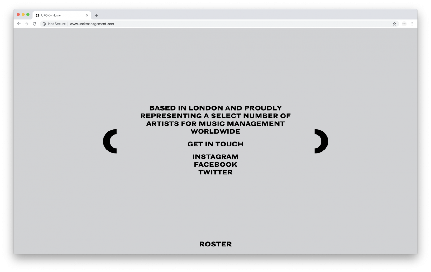 Website for UROK Management by alexgross