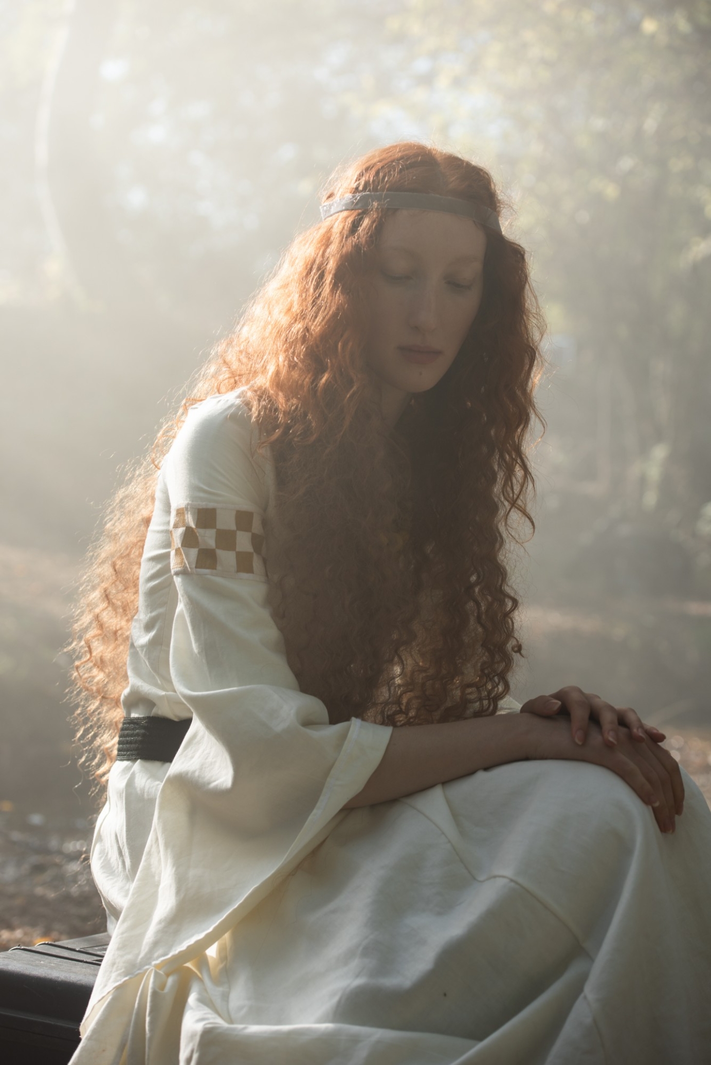 Film behind the scenes The Lady of Shalott shoot by Genevieve Stevenson