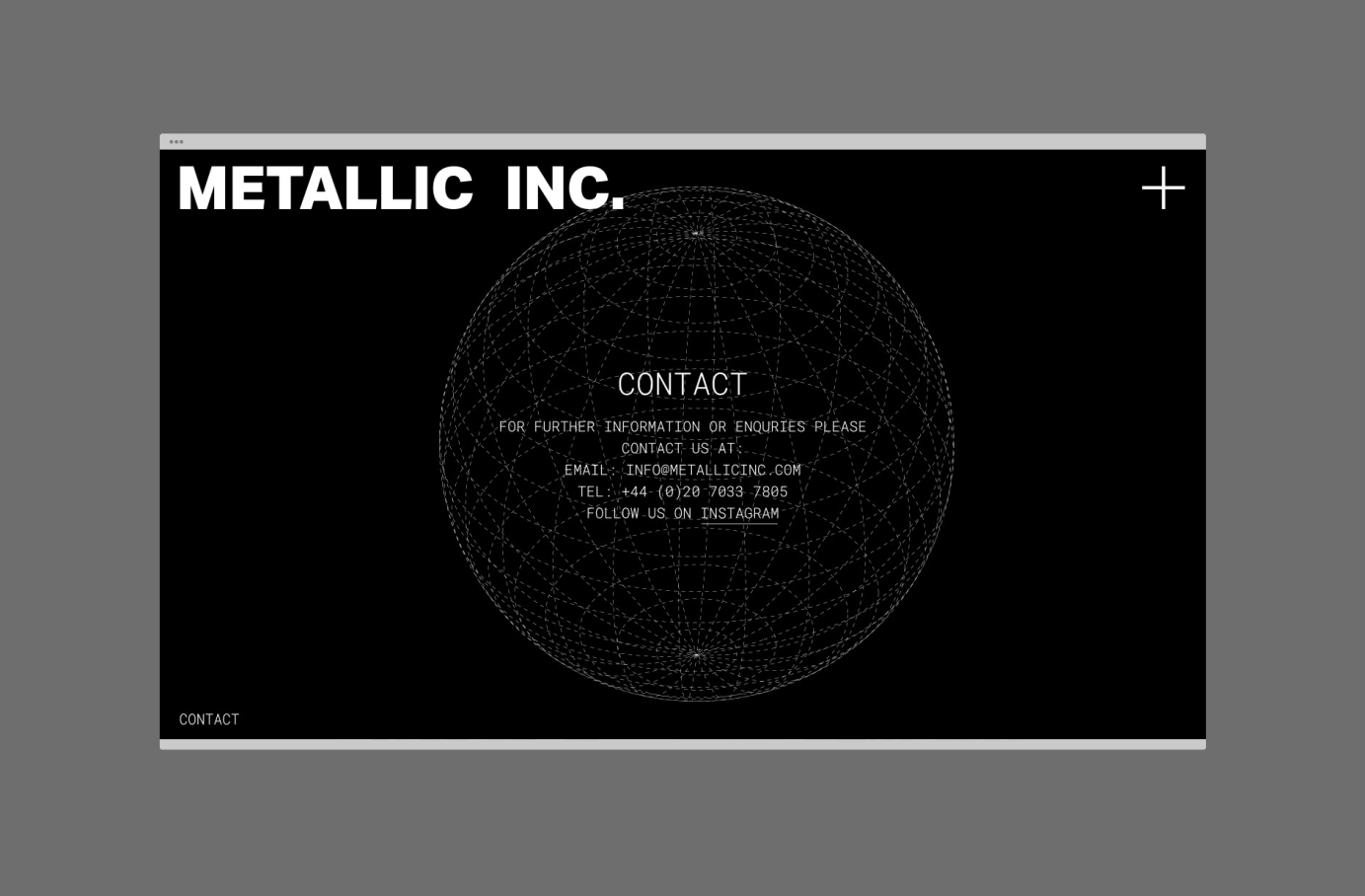 Metallic Inc - Interactive Website