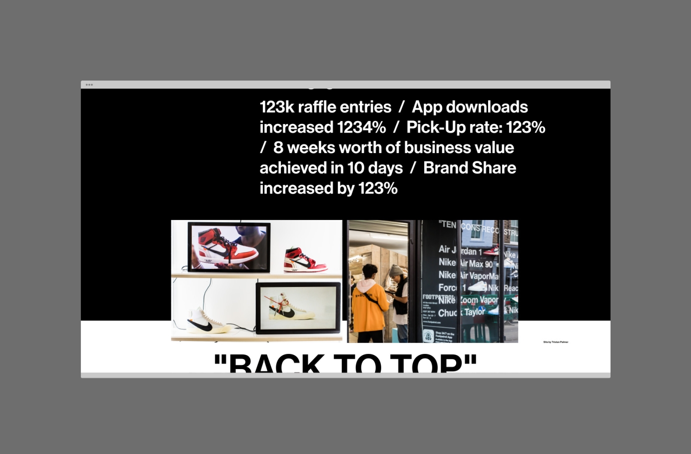 Nike Ten - Event Launch Microsite