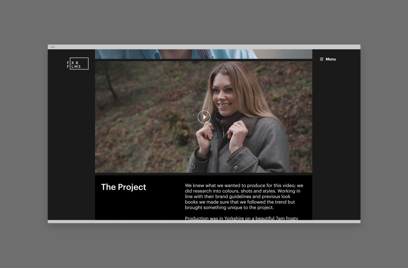 Website for Fix8 Films