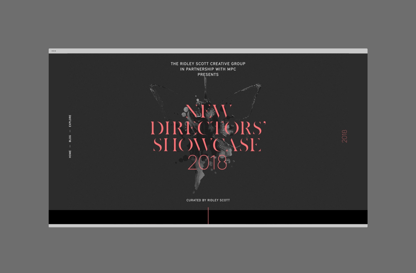 Website for The new Directors Showcase