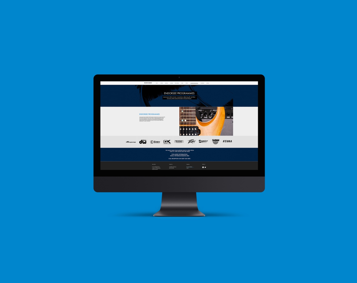 Branding for Music Bank by OneTenEleven