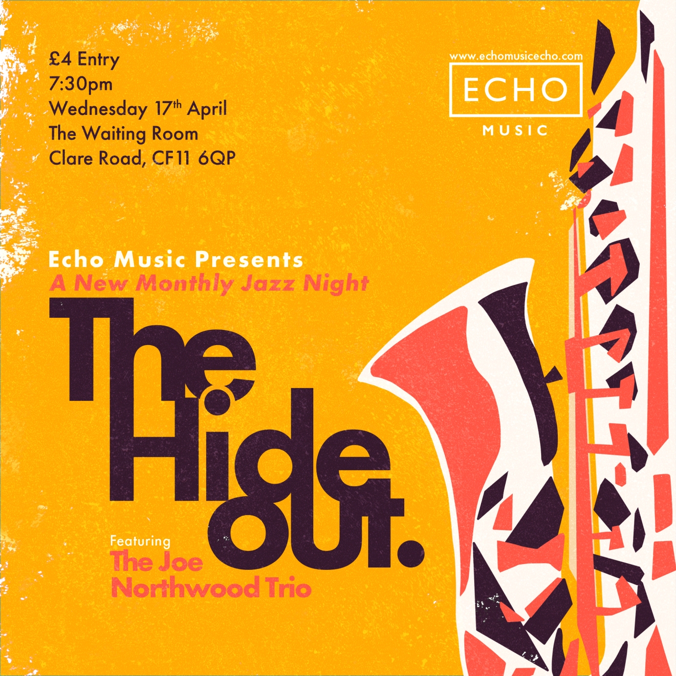 Poster for Joe Northwood Trio by Marca Design