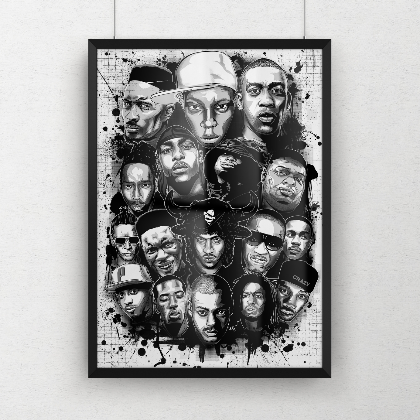Art piece celebrating UK Grime in the golden era of the early 2000's