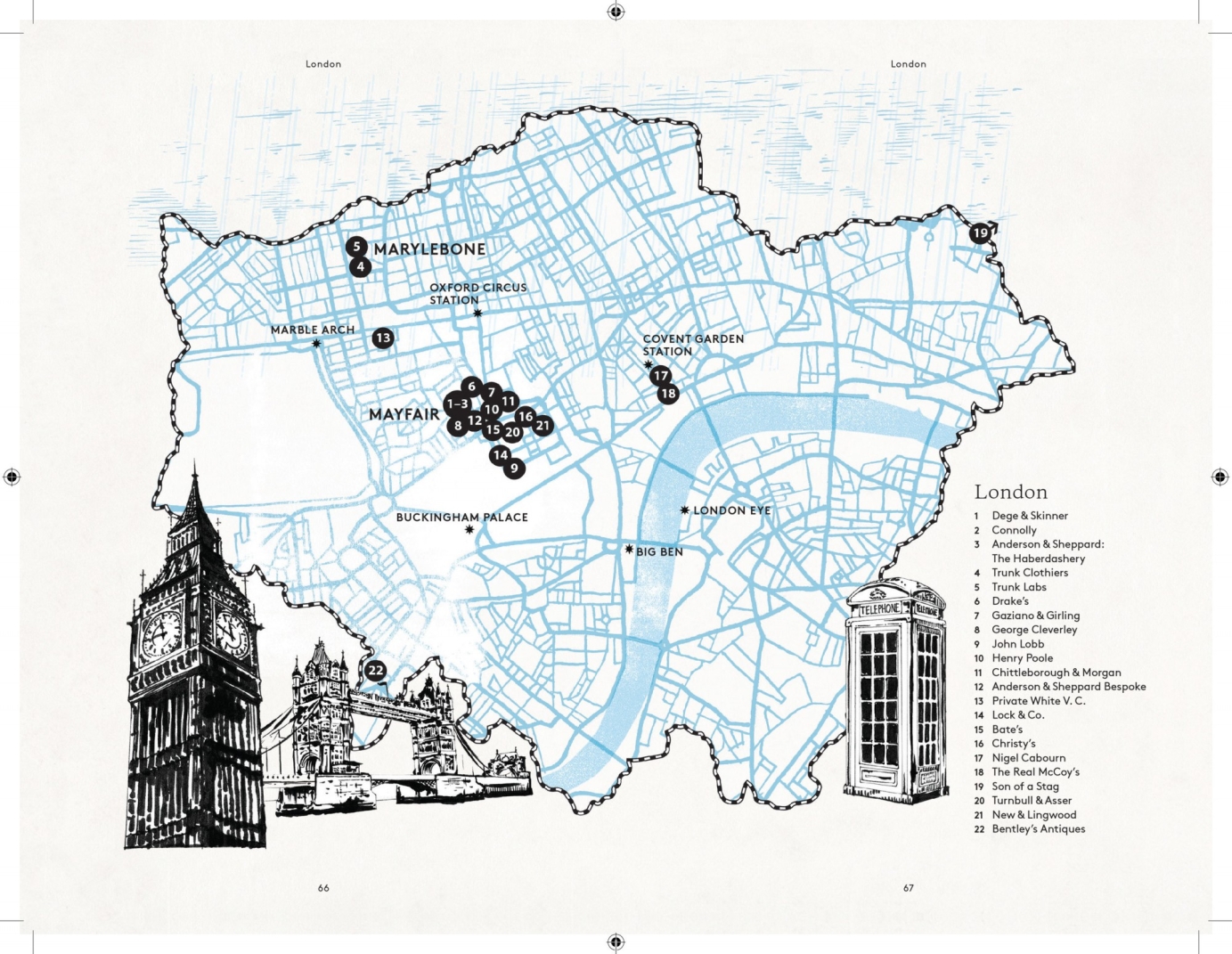 Sartorial Style Guide / Maps for Thames & Hudson