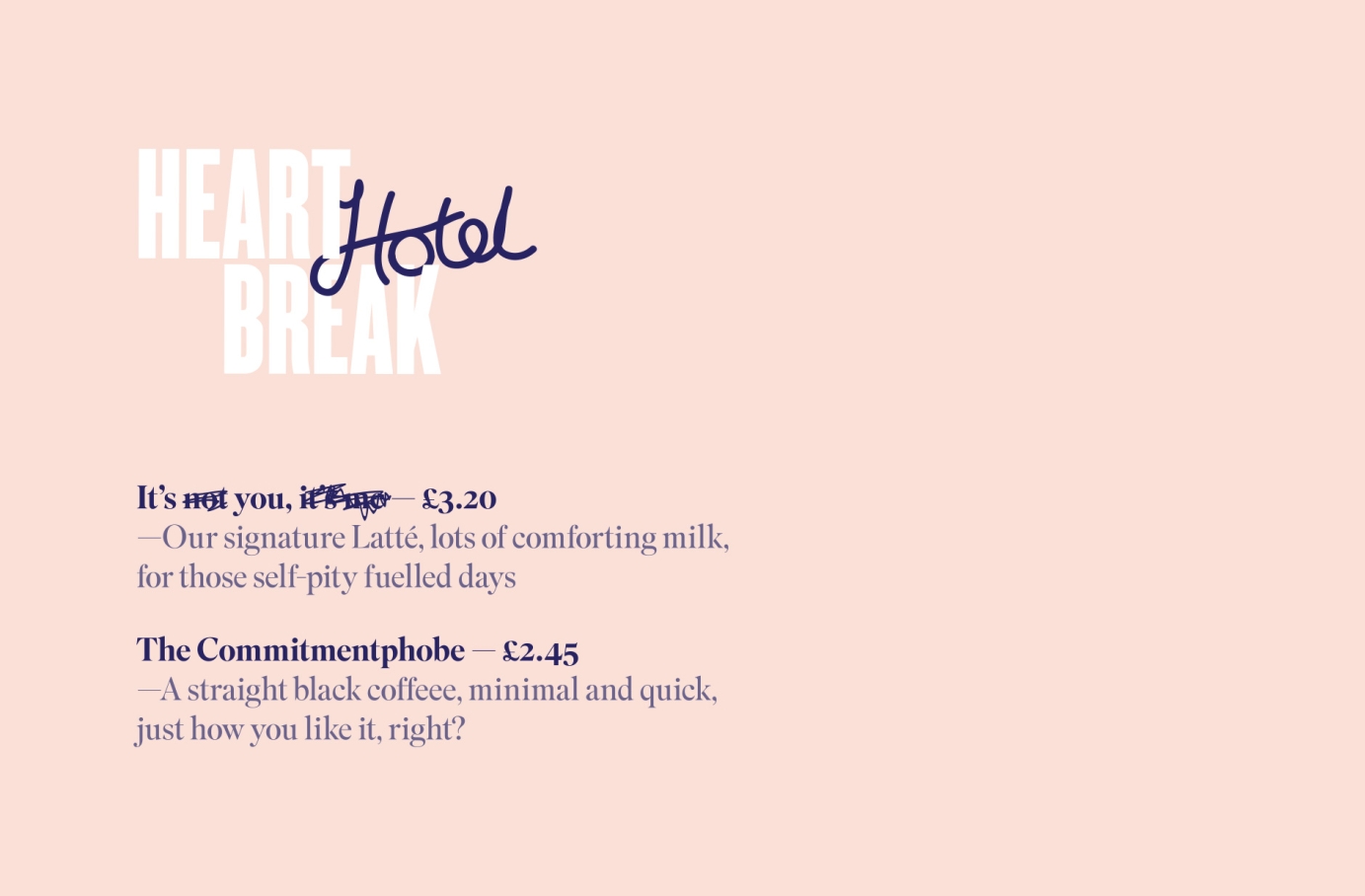 Creative direction for Heartbreak Hotel by Tristan Palmer