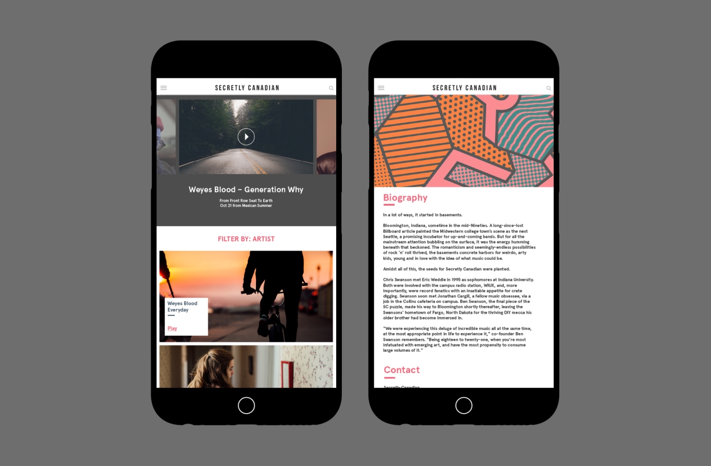 Secretly Canadian Website