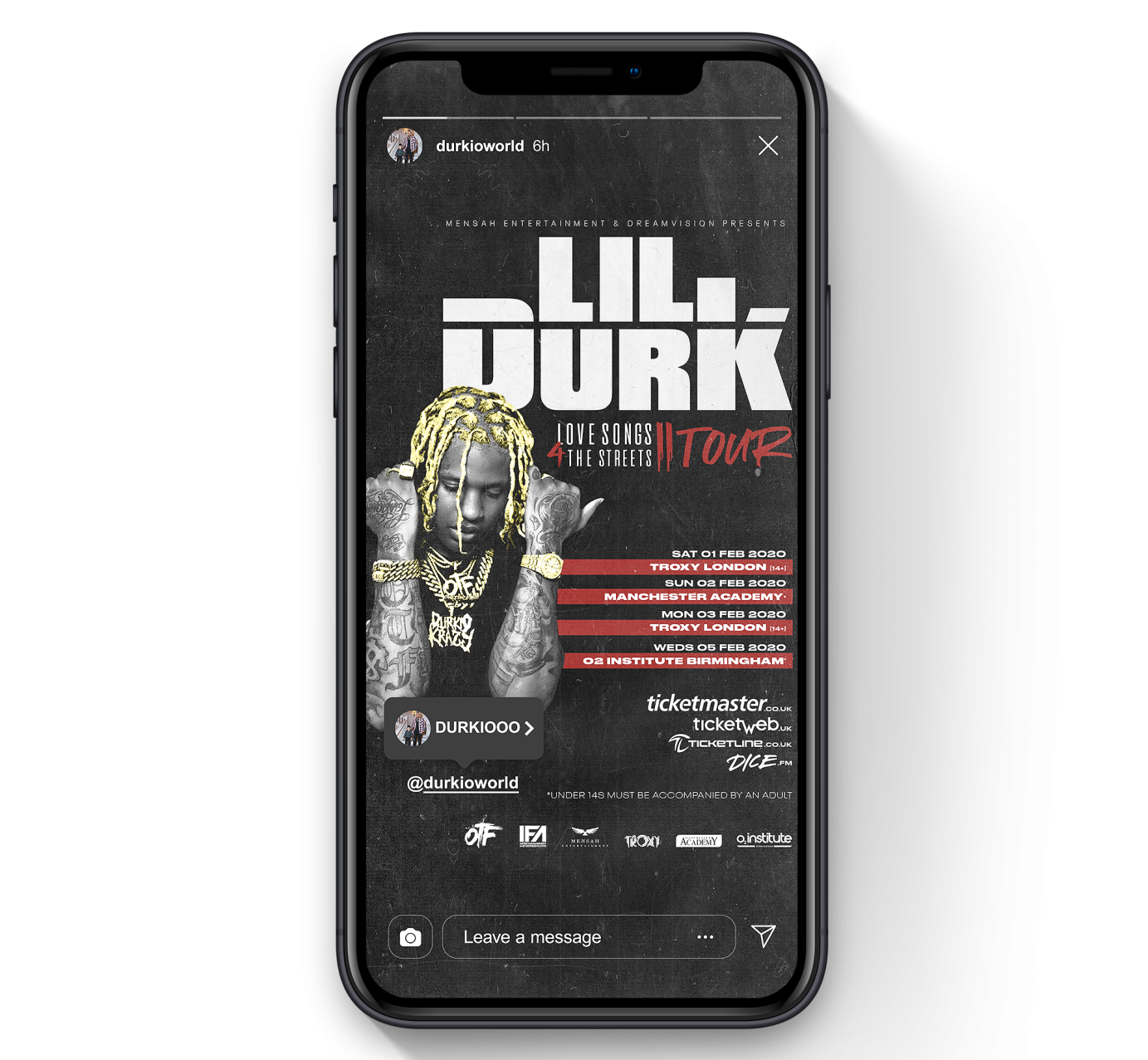 Graphic design for Lil Durk by whelaninho
