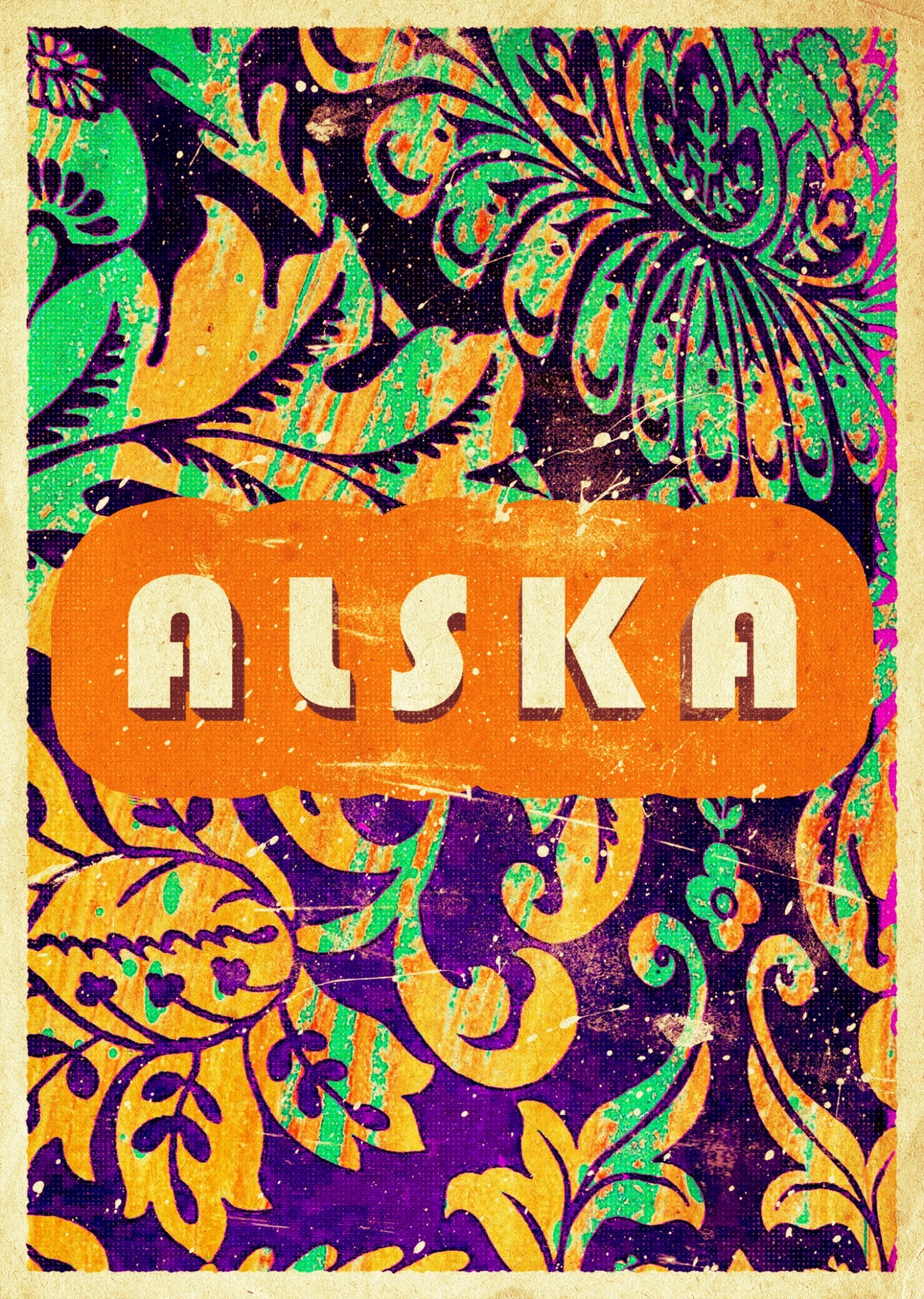 Abstract and Tribal-themed Band Poster for Alska