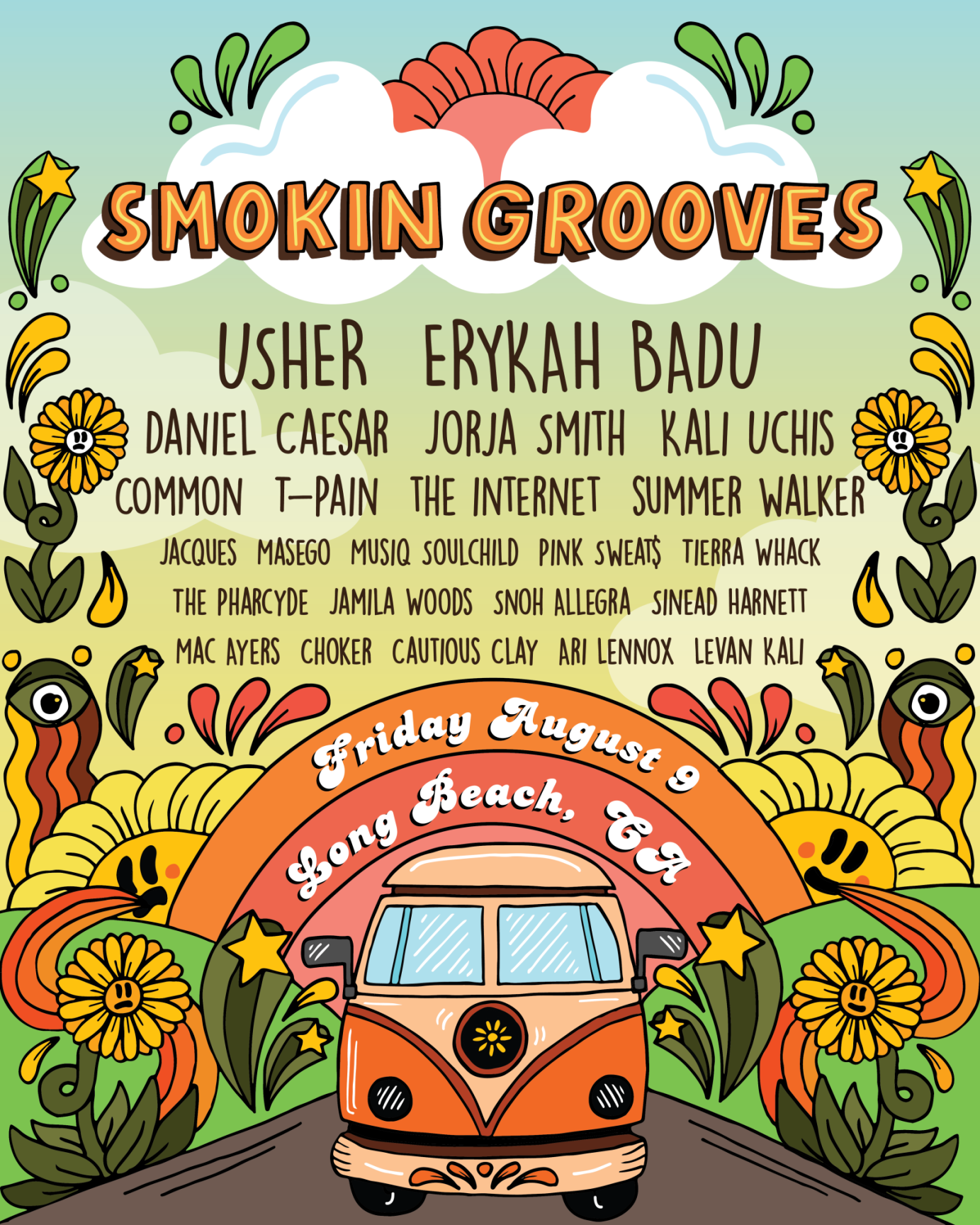 Smokin' Grooves Music Festival Poster and Collateral
