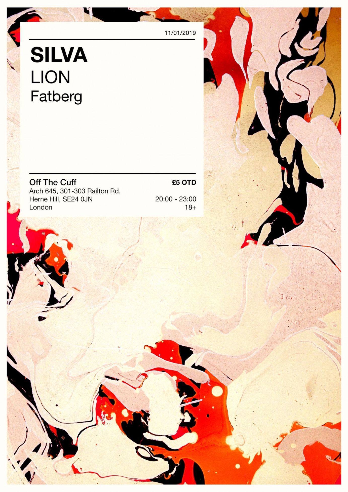 Gig Poster for: SILVA (+ Unused Poster)