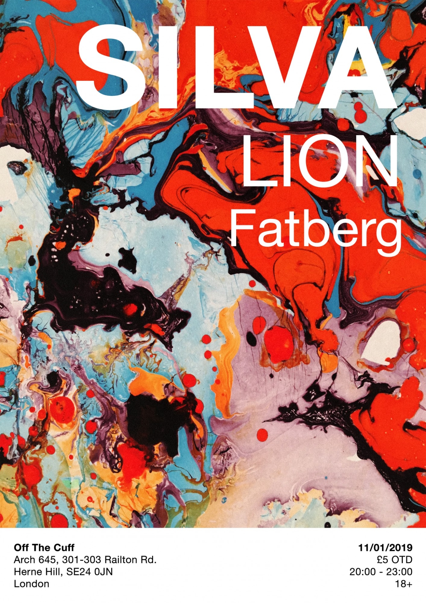 Gig Poster for: SILVA (+ Unused Poster)