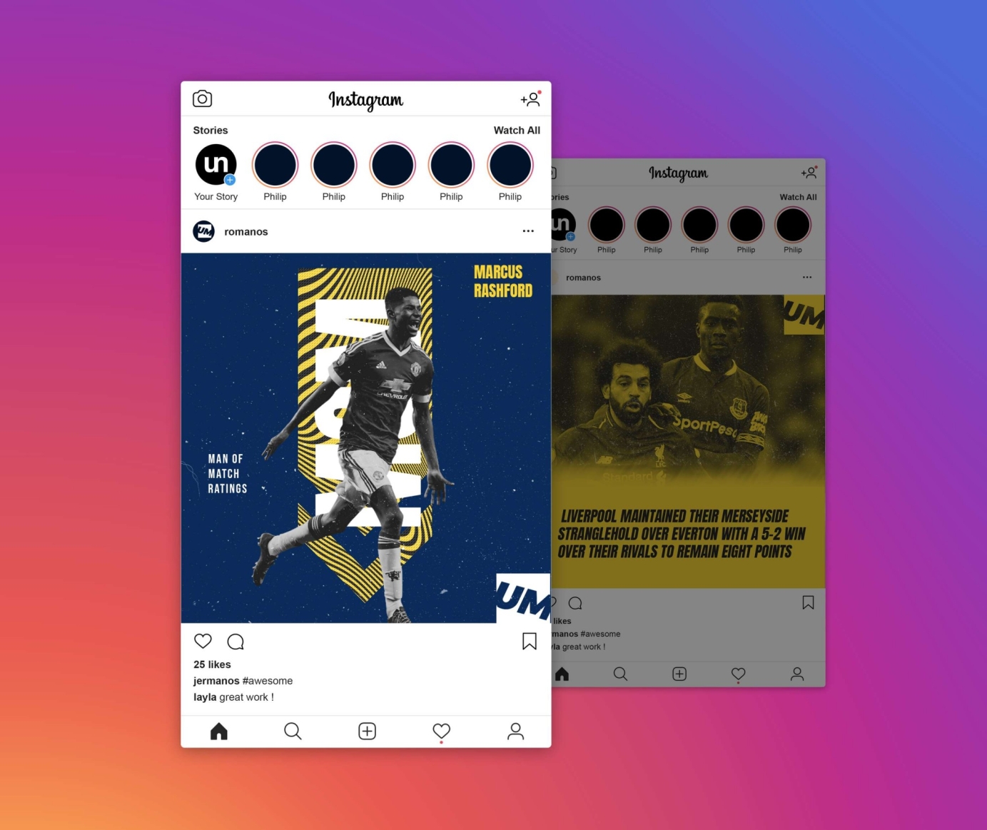 Social media Graphic design