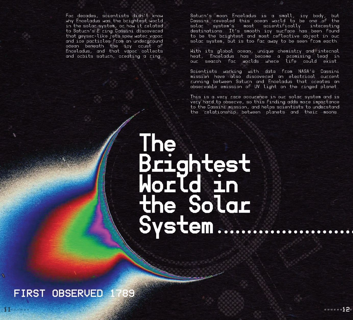 Cassini Zine Mixed Media Artwork