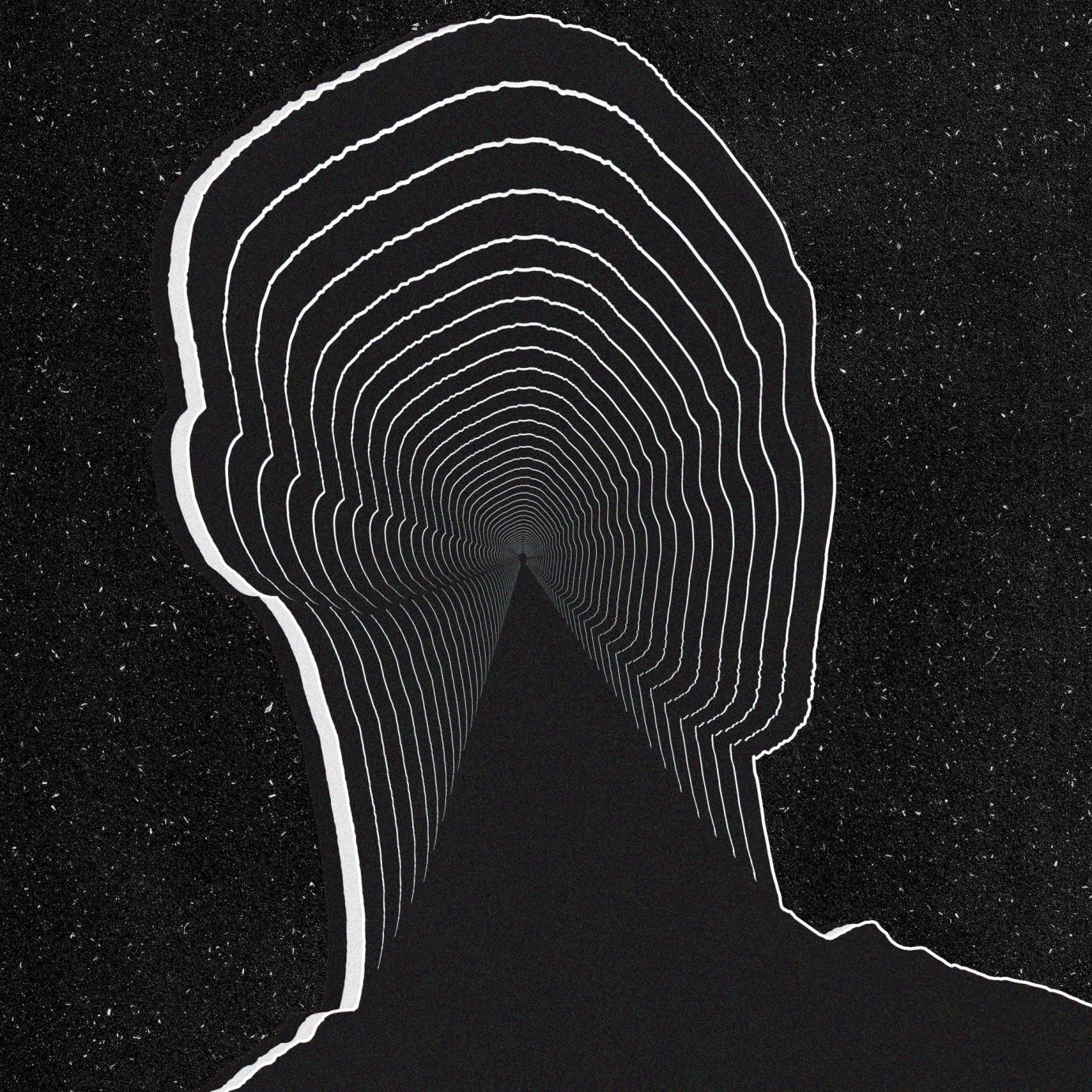 Surreal and Abstract Line Art of Human Face "Ceaseless Curiosities"