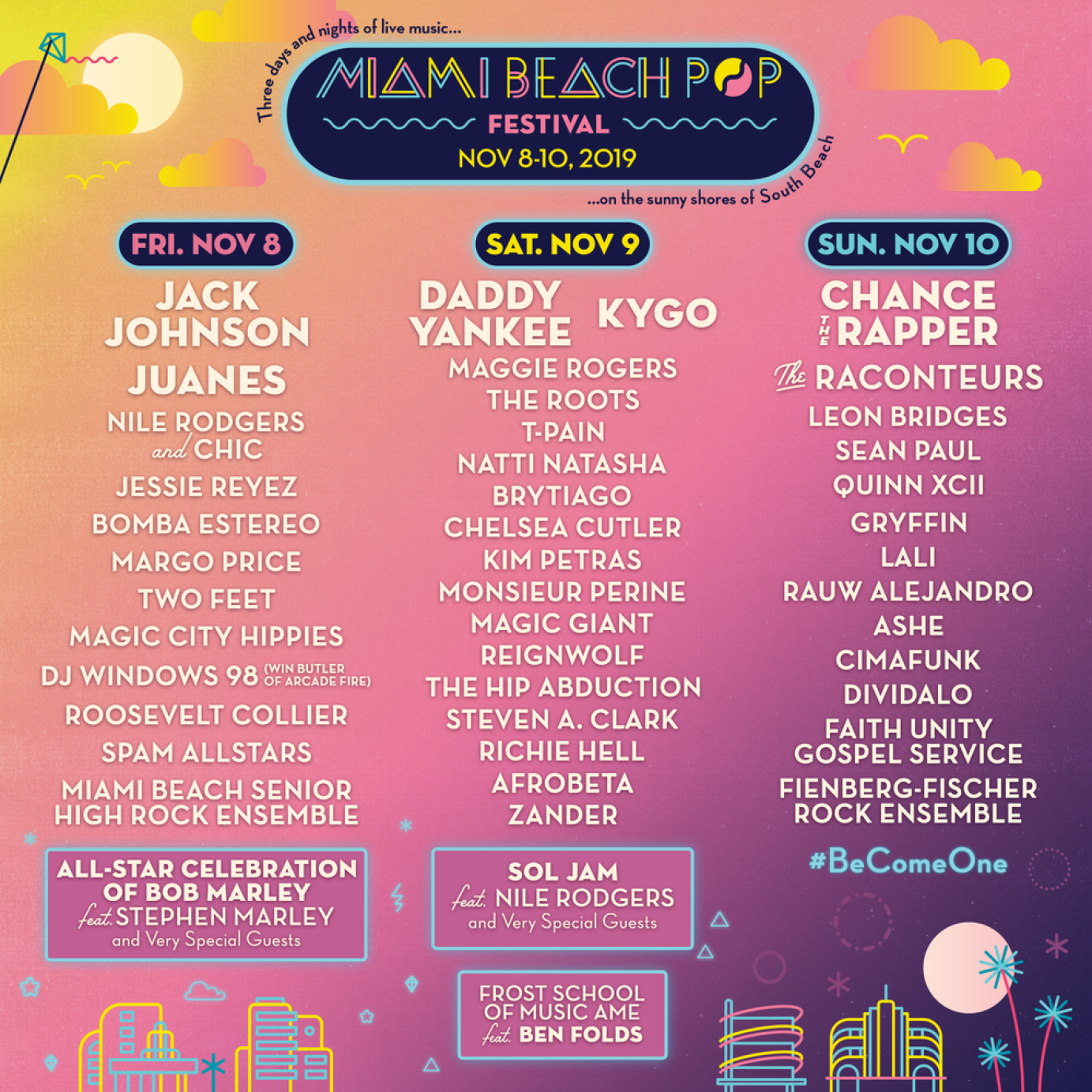 Miami Beach Pop Festival Branding