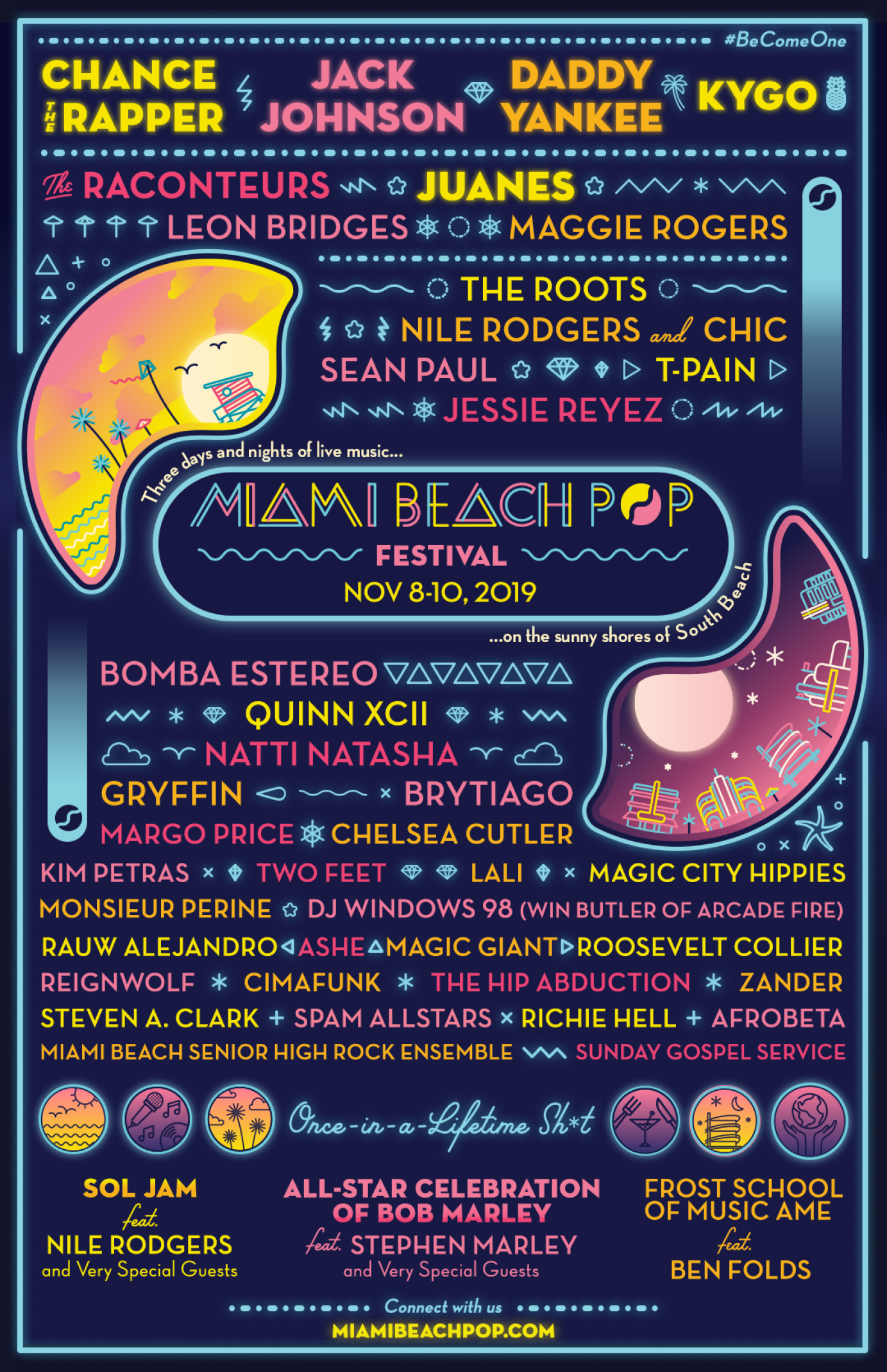 Miami Beach Pop Festival Branding