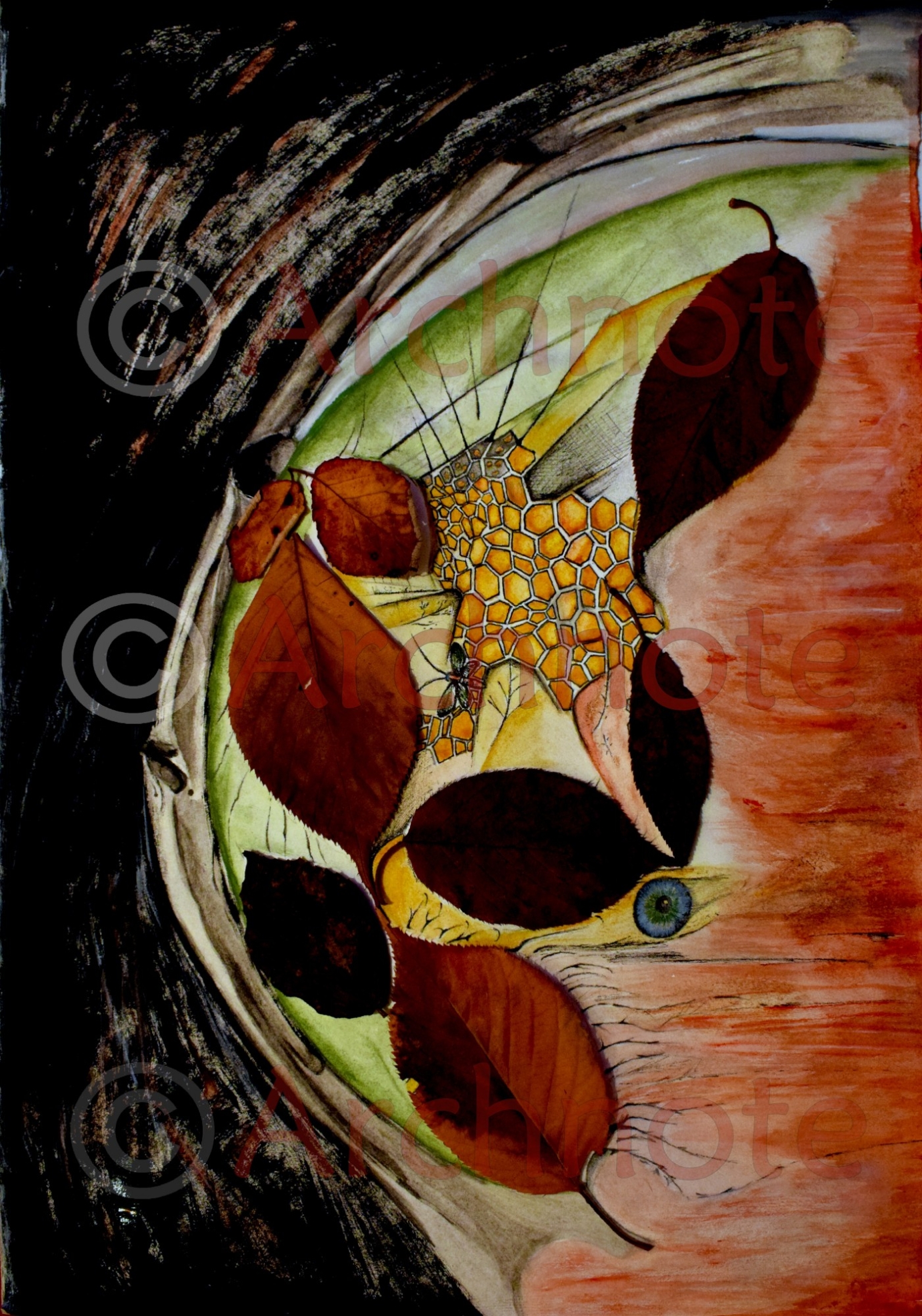 Mixed media design competition entry