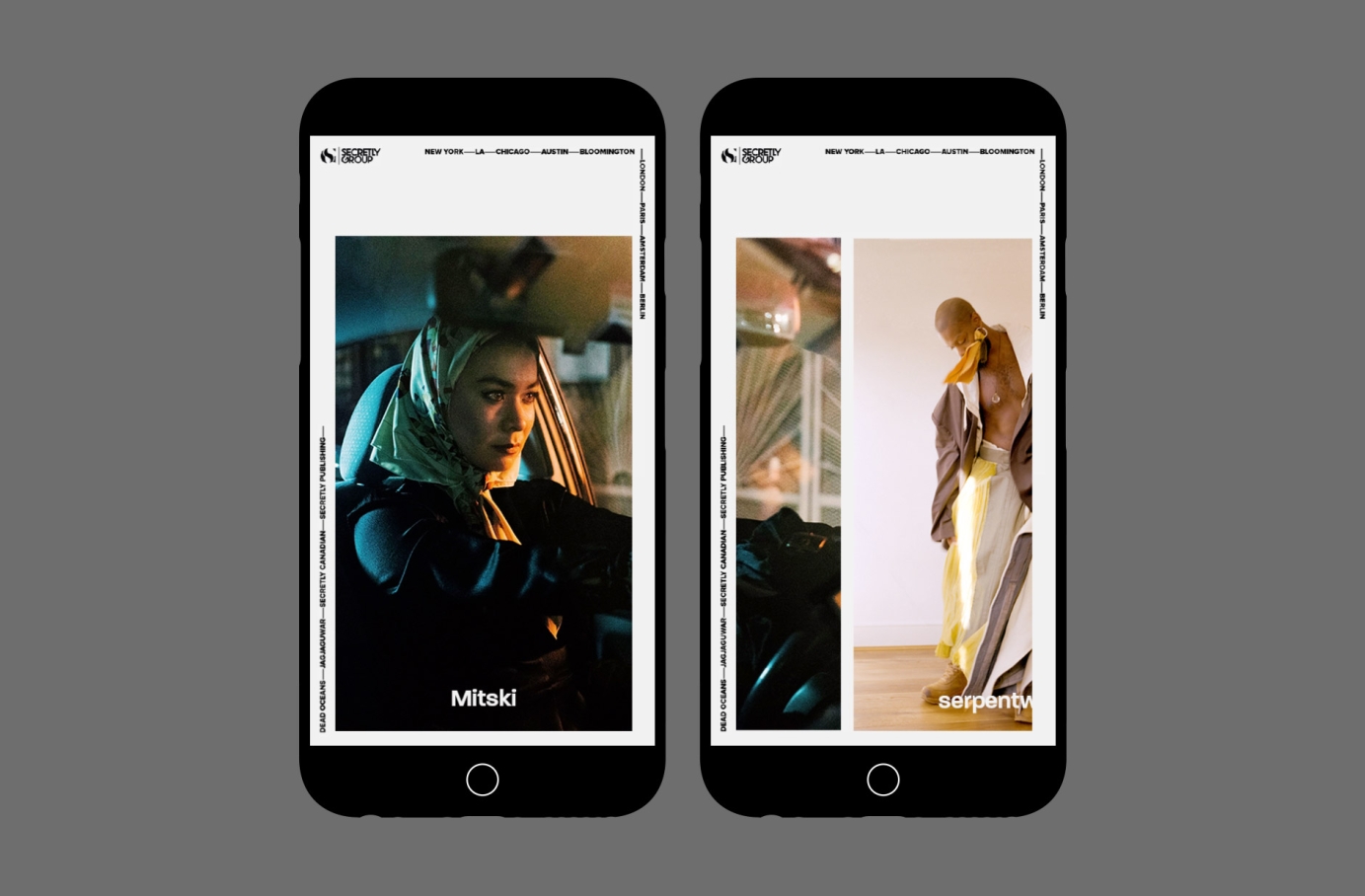 Creative direction for The Secretly Group by Tristan Palmer