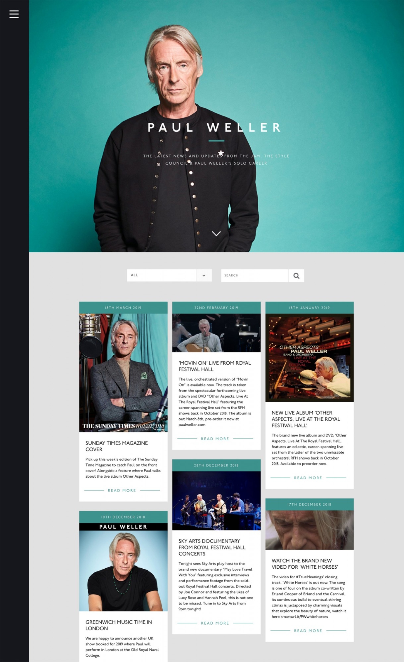 Paul Weller - Website