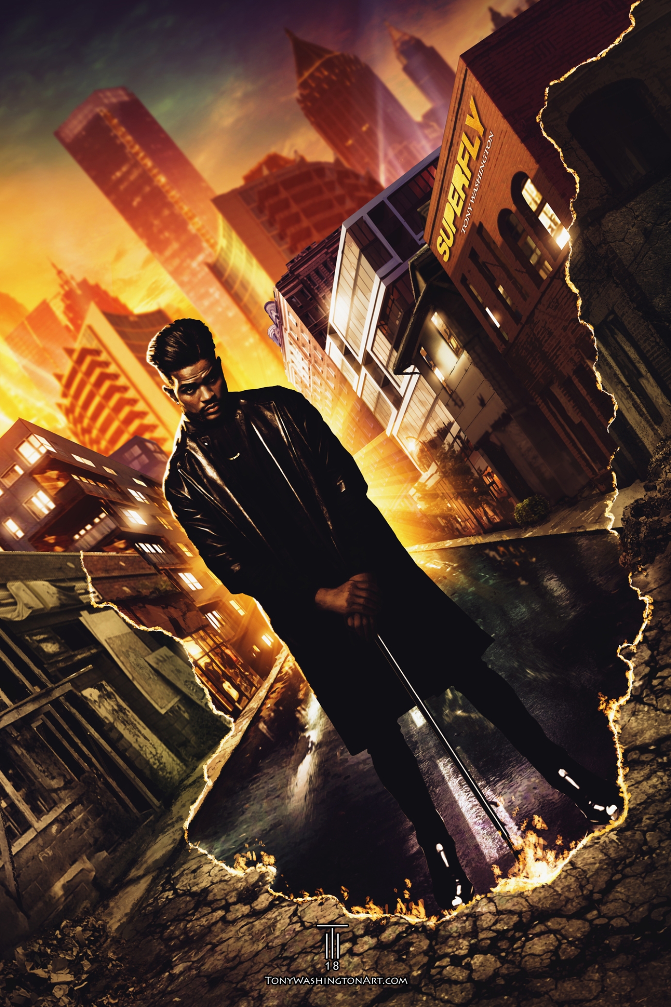 Official Superfly Poster Art