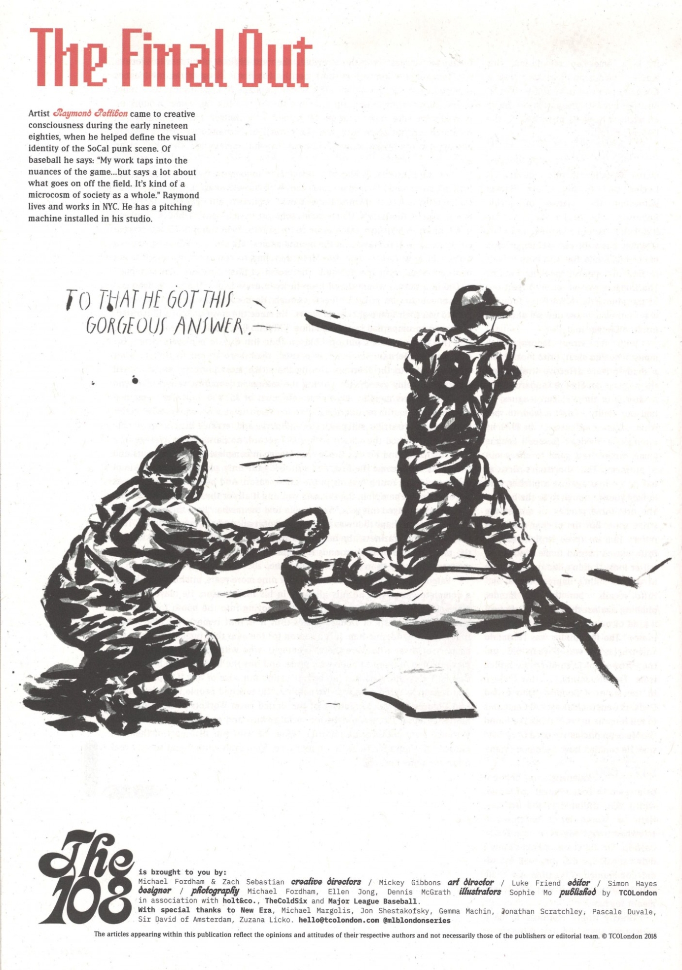 The Final Out with Raymond Pettibon