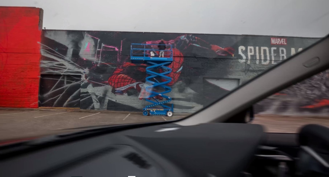 Spiderman Hyperlapse Mural