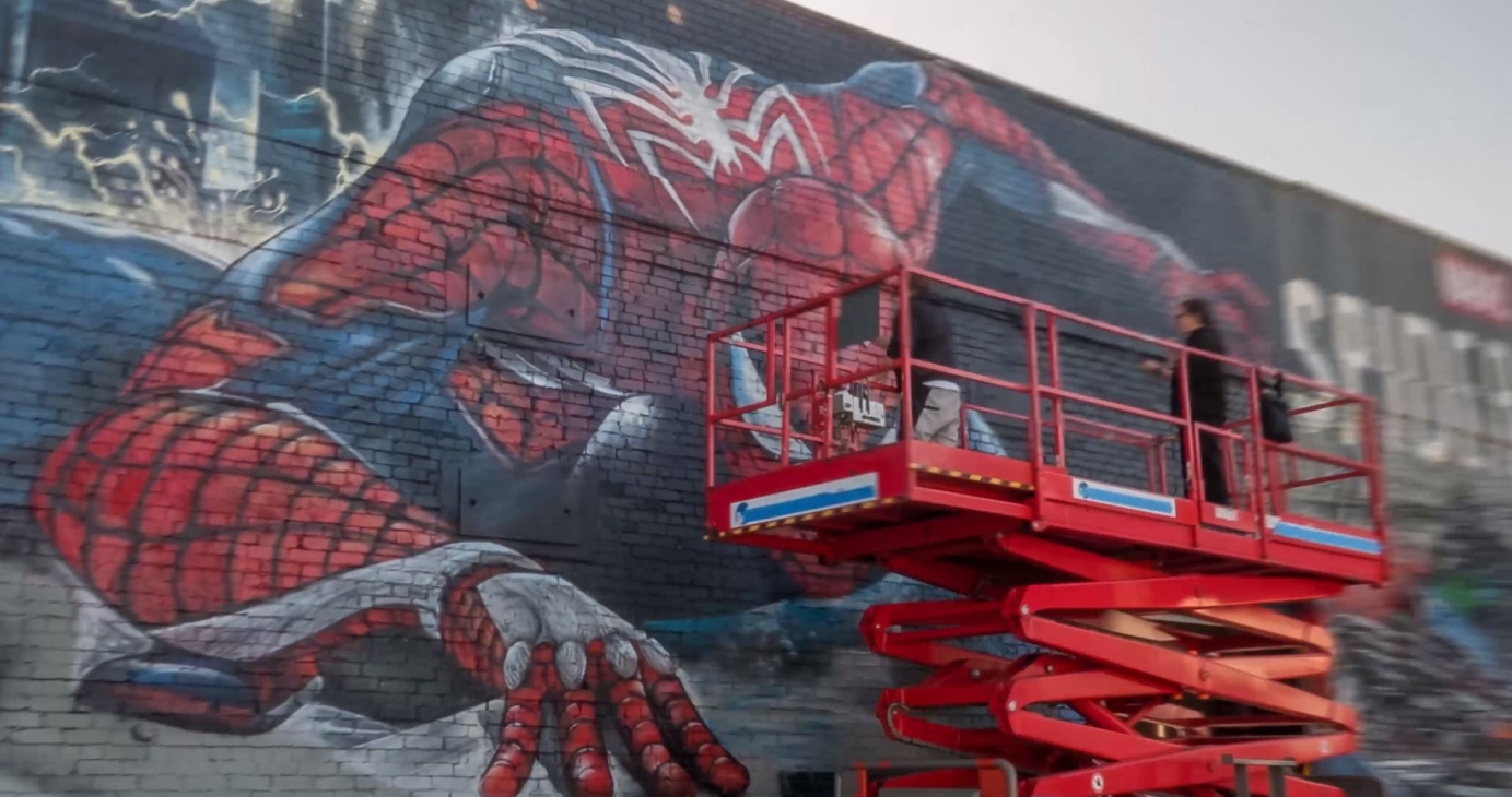 Spiderman Hyperlapse Mural