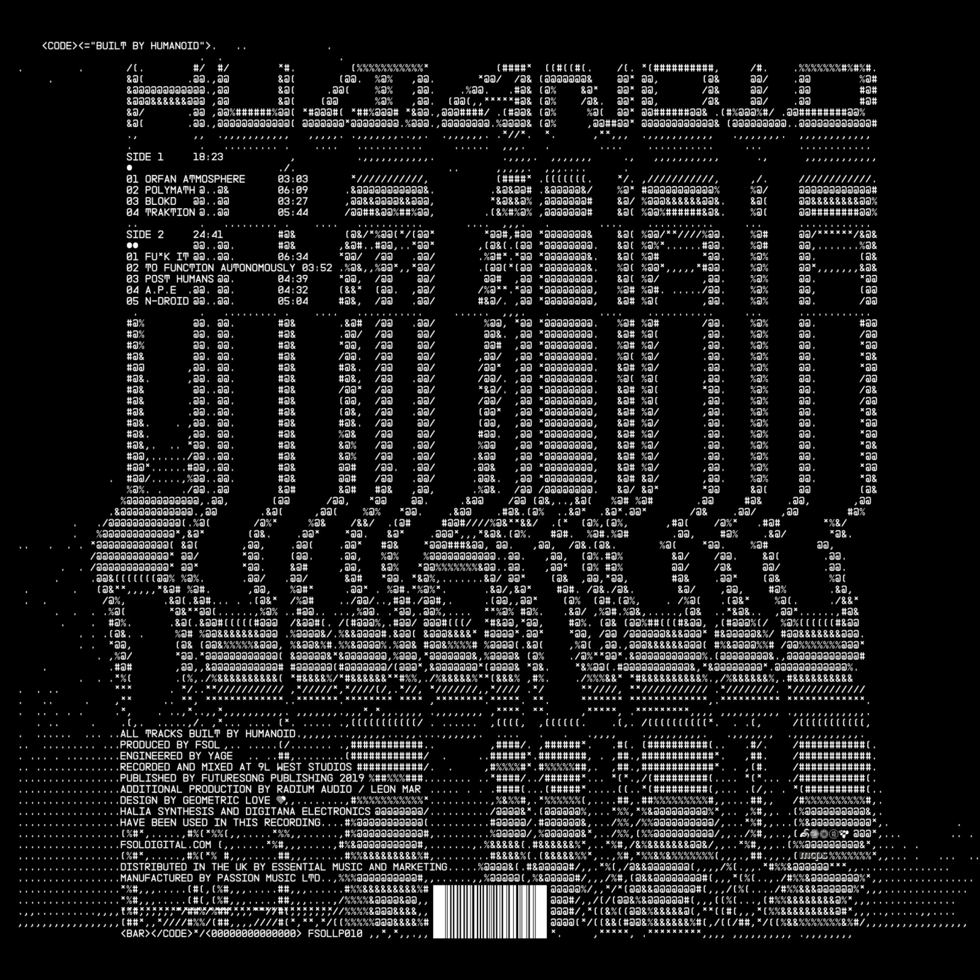 Humanoid / Built By Humanoid