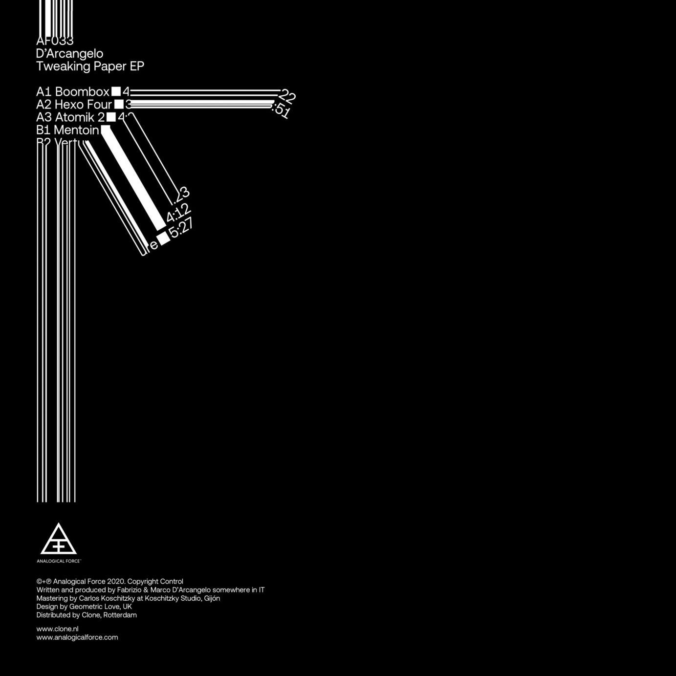 Analogical Force AF033 / D'Arcangelo