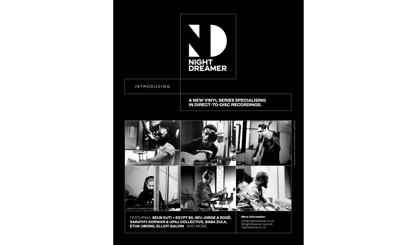 Night Dreamer Direct to Disc Sessions (Branding, Custom Font and Website Visual Design)