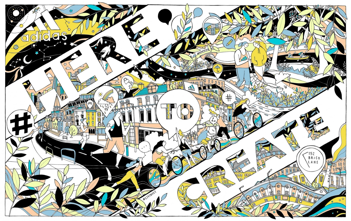 Adidas Here to Create billboard II