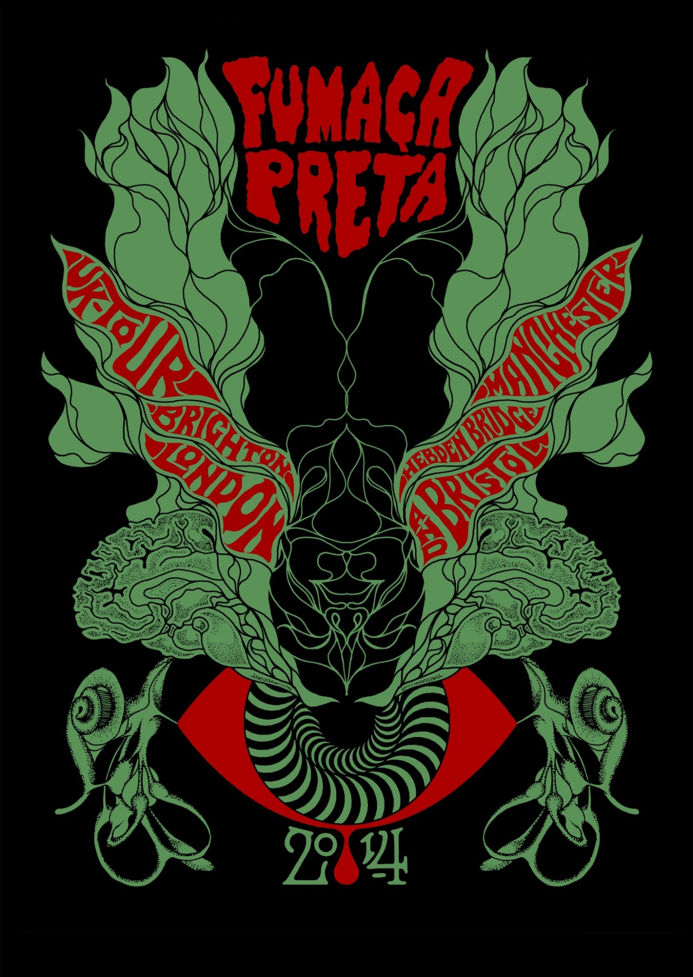 Fumaça Preta Tour Poster