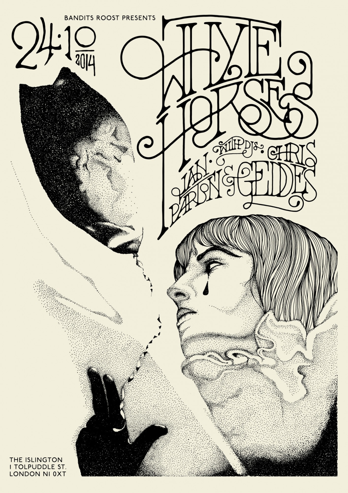 Whyte Horses Gig Posters