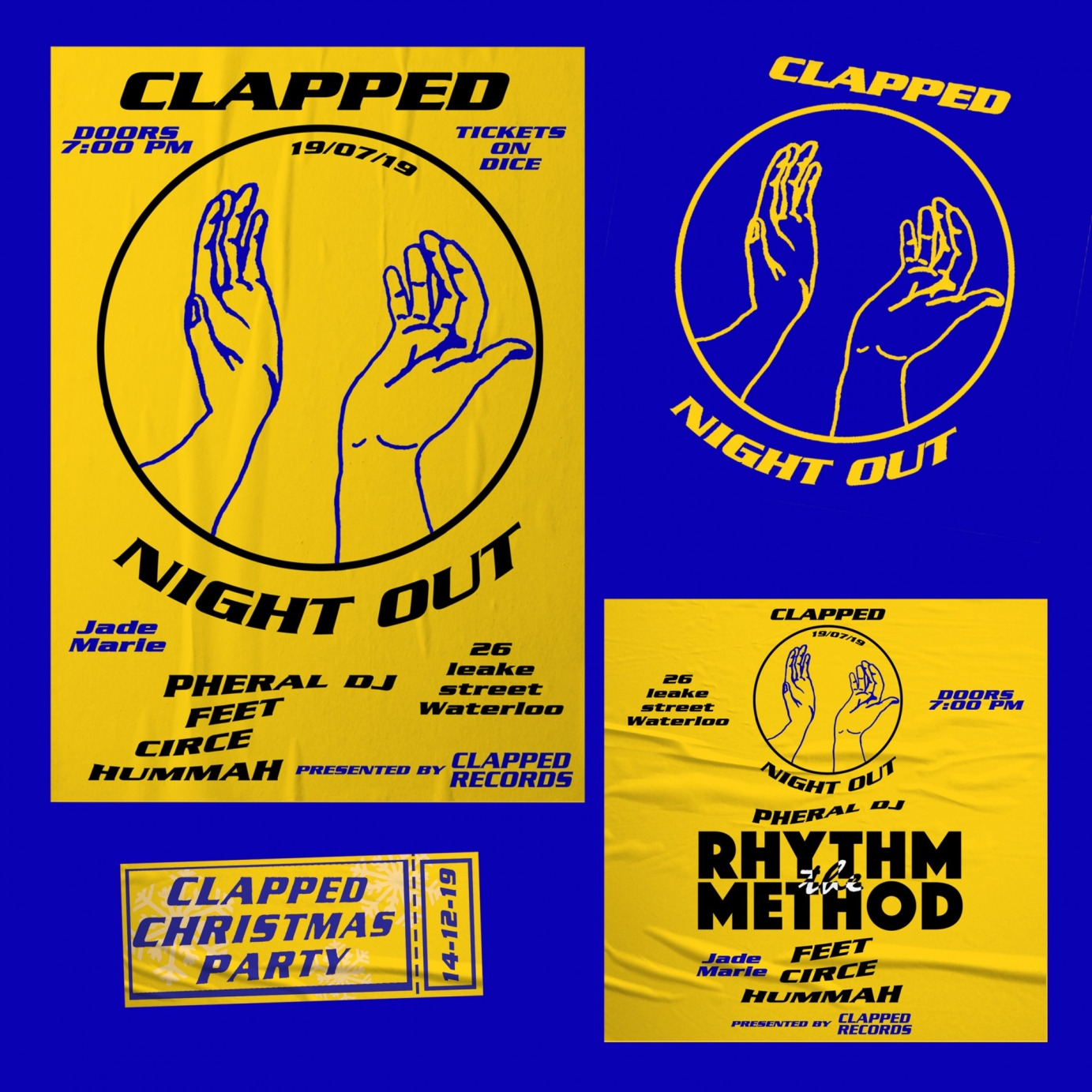 Clapped Records brand development and Logo design