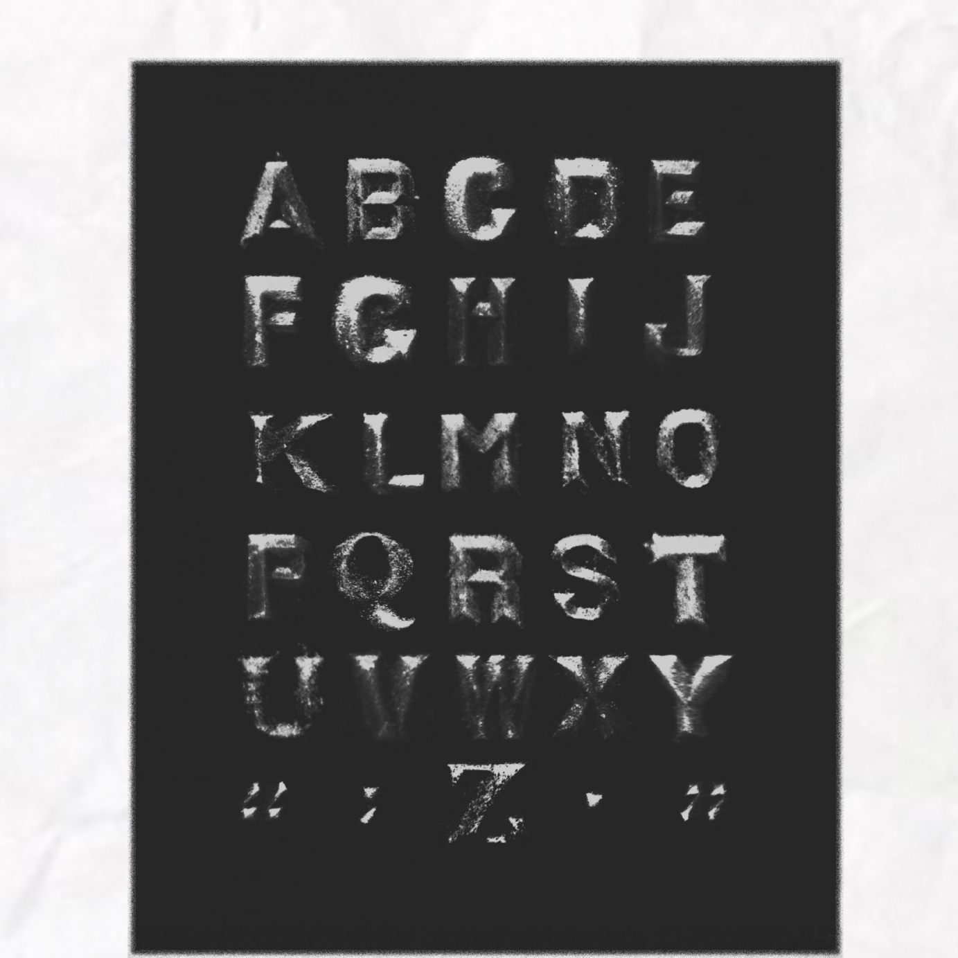 ENGRAVE: Typeface