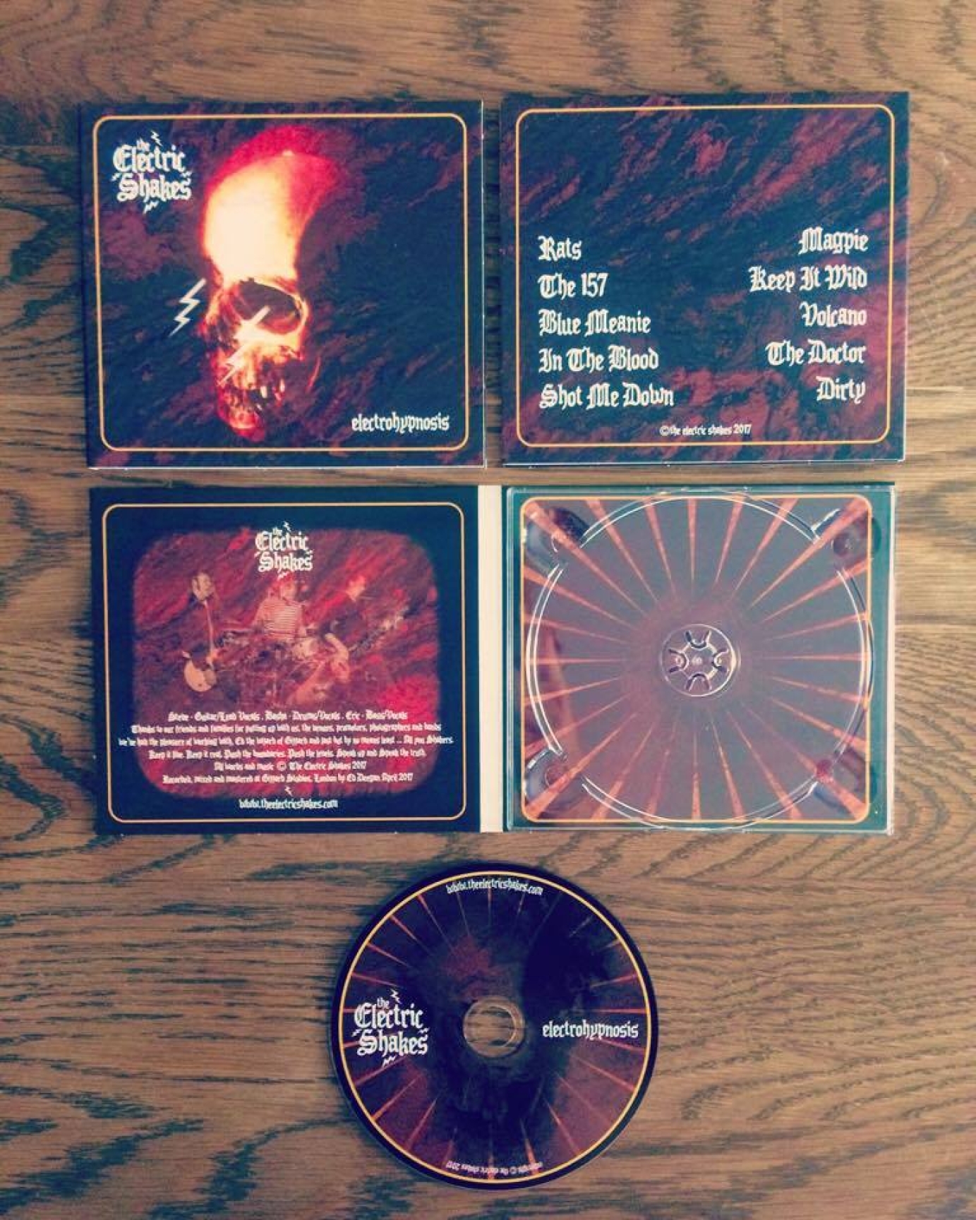 Digipak and CD Album art Design The Electric Shakes