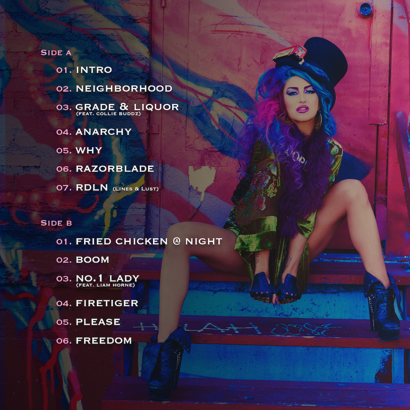 Neon Hitch - Anarchy [Official Vinyl Tracklisting]