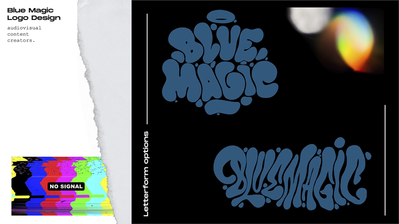 Blue Magic Lettering Logo